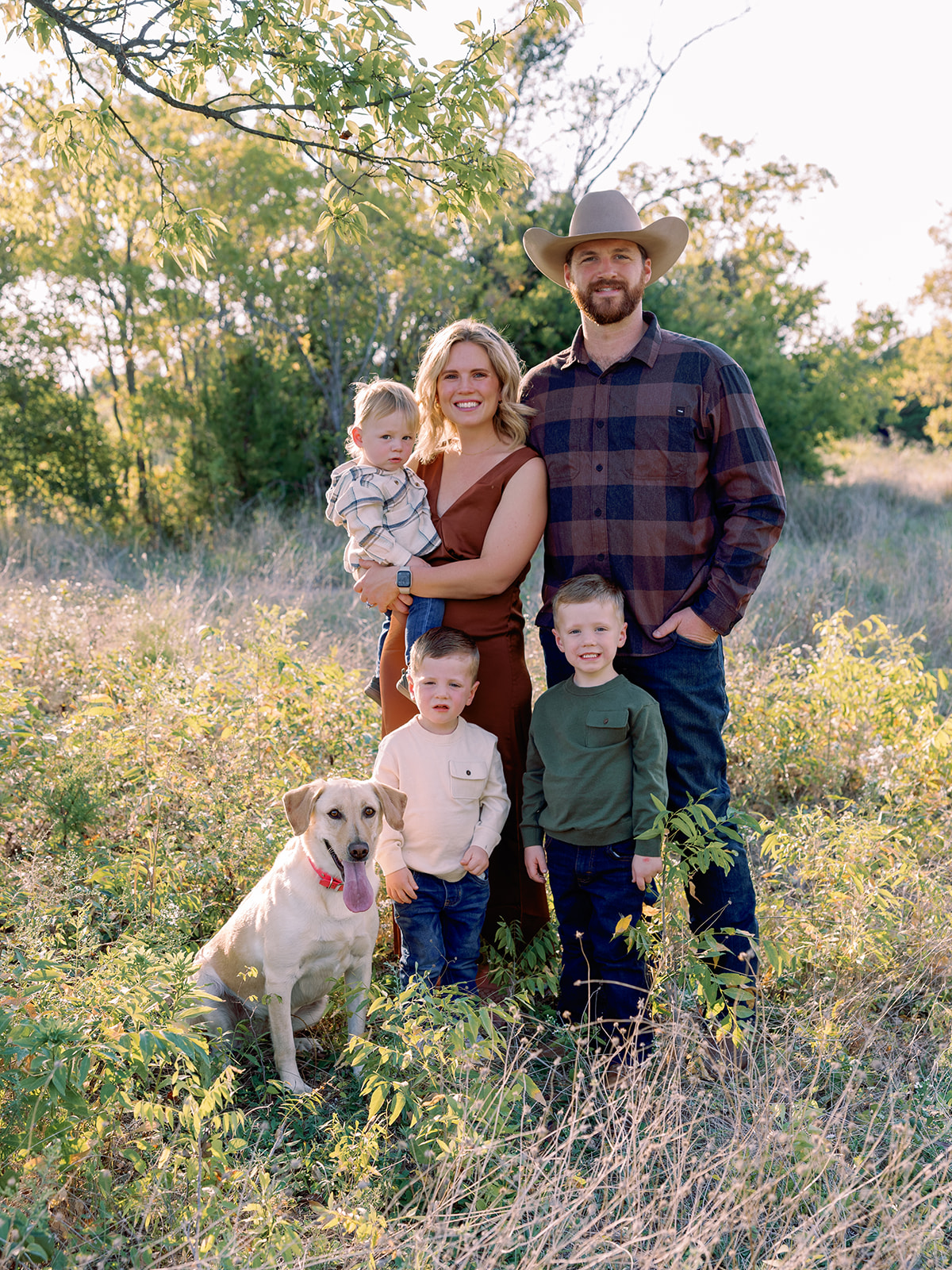 Fall Family photos with dog