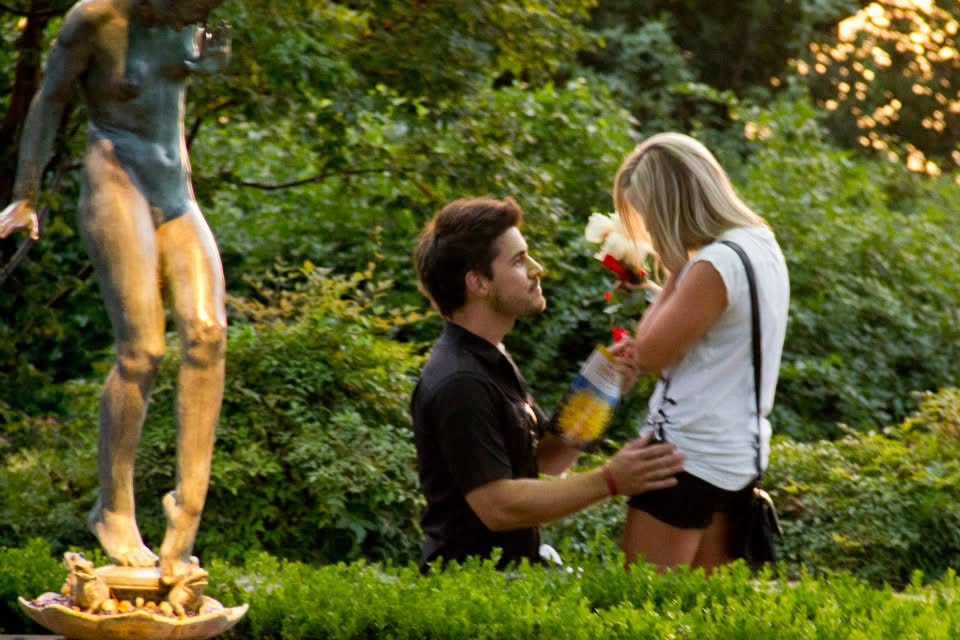 proposal on one knee
