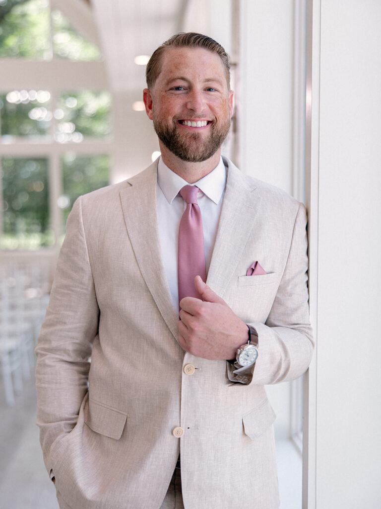 John's groom portrait before the ceremony